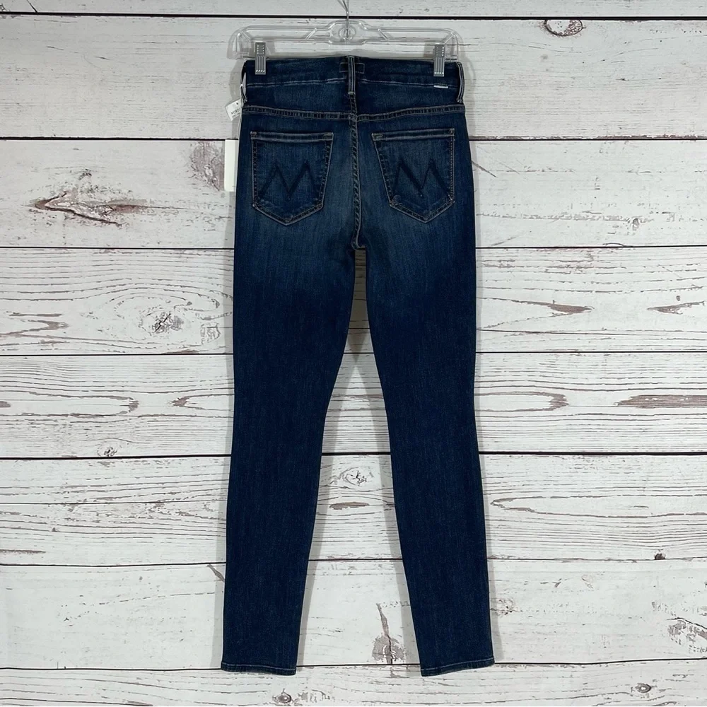 MOTHER High Waisted Looker Skinny Jeans - Teaming Up - Sz - 26